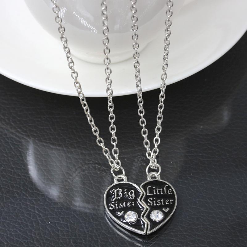Joker Item Gift Letter Necklace Best Sister Couple Lettering Love Pendant