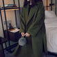 Autumn and Winter Woolen Coat Korean Fashion Woolen Coat Women's Thicker Plus Size Mid-length Over-the-knee Coat
