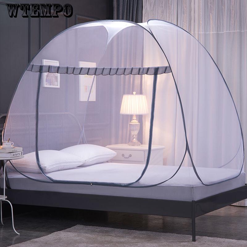 WTEMPO Summer Free Installation Double Door Yurt Mosquito Net Thickening Encryption Full Double Home
