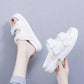 Size35-40 Summer Women Slippers Bohemian Beach Waterproof Slippers Wedge Platform Crystal Letter Sandals Outdoor High Heels