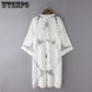 Perspective Hollow Blouse Women Cardigan Long Sleeved Female Summer Beach Loose Casual Soft Dress