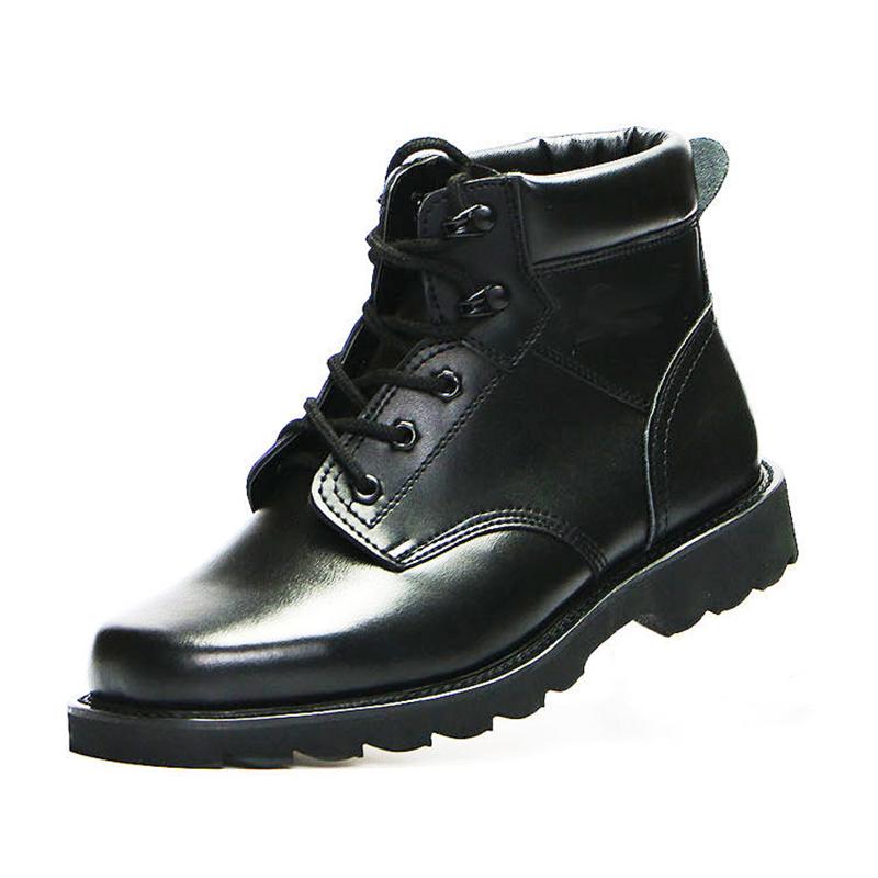 Men's Winter Warm Cotton Boots Wool Cotton Shoes Men's Non-slip Padded Father Shoes Leather Snow Boots