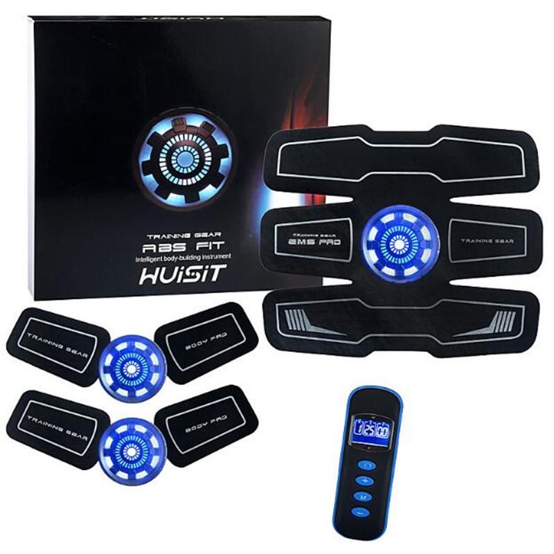 Abdominal and Arm Massager Stickers Fitness Accessories ABS Slimming Massager for Unisex Men Fashion