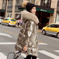Big Fur Collar Down Jacket Women's Mid-length Down Cotton Women's Jacket Winter Loose Women's Jacket