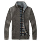 Autumn and Winter Men's Sweater Velvet Thick Warm Casual Cardigan Shirt Loose Fashion Men's Sweater
