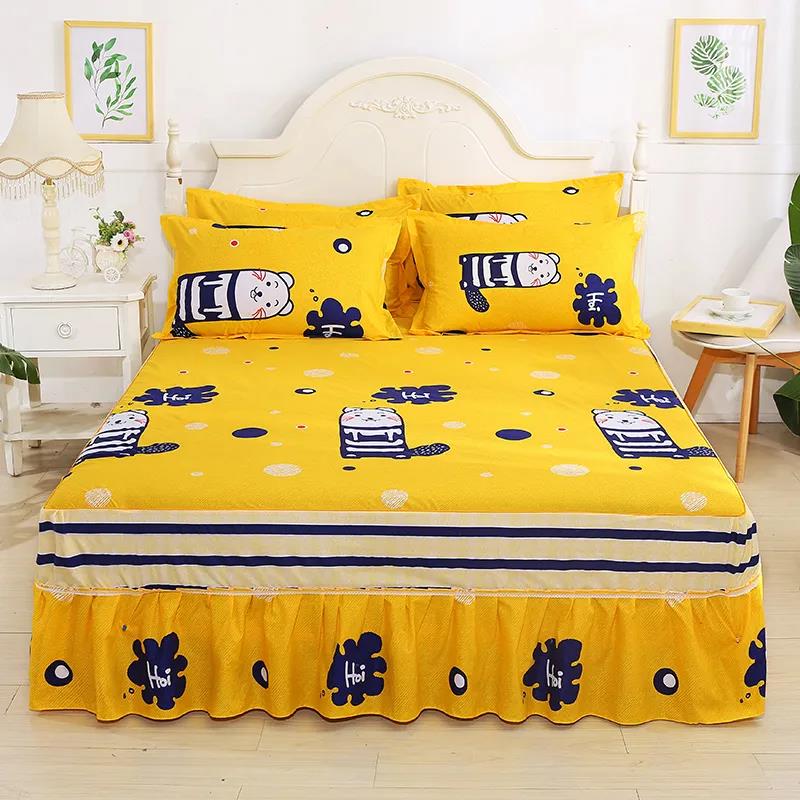 Bedroom Household Korean Style Princess Bed Cover One-piece Bed Skirt Bed Sheet Sheet Simmons Protective Cover