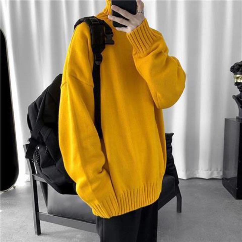 Turtleneck Sweater Keeps Warm In Autumn and Winter Loose Bottoming Knit Sweater for Outer Wear and Inner Wear