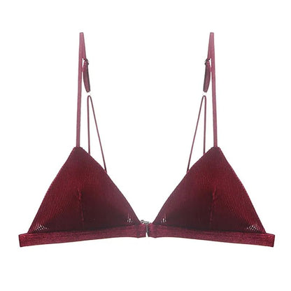 Front Buckle Rimless Beautiful Back Underwear Sexy Girl Traceless Bra Thin Upper Bra
