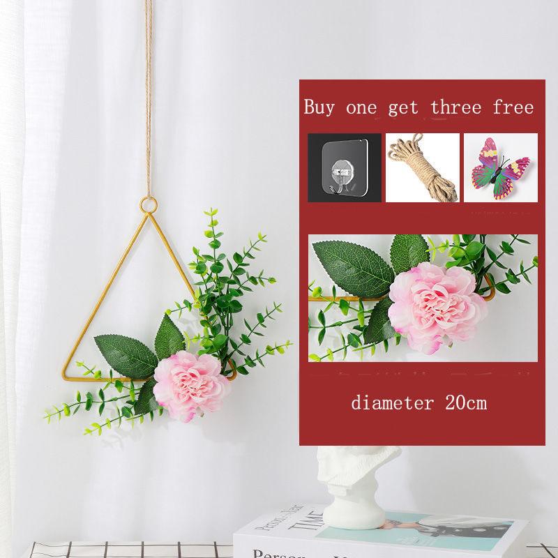 Wall Decoration Creative Dining Room Nordic Dormitory Bedroom Room Layout Hanging Decoration Living Room Wall Wall Wrought Iron Pendant