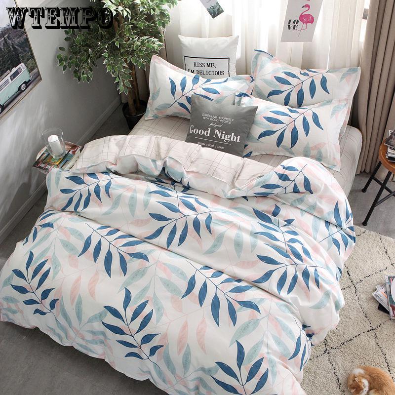 Home Textile Bedding 4pcs Set of Skin-friendly Bed Linen Quilt Cute Animal Bedclothes