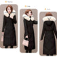 Cotton-padded Clothes Women's Mid-length Winter Clothes Korean Style Loose Fashion Women's Fur Collar Down Padded Coat