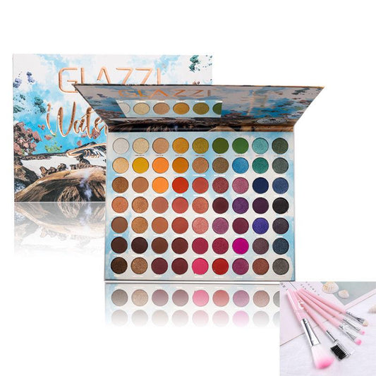 Eye shadow 63 color plate earth color pearl matte series multi specifications not easy to discolor