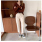 Autumn and Winter Cardigan Sweater European and American Style V-neck Blouse Long Sleeve Pure Color Youth Female Jacket