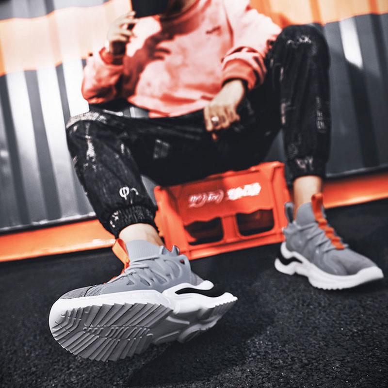 Low Cut Men's Shoes All-match Korean Style Trendy Sneakers Casual Walking Sneakers