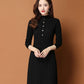 Autumn and Winter Thick Knitted Dress Mid-length Over The Knee Casual Bottoming Skirt Fashion Solid Color Women's Sweater Dress