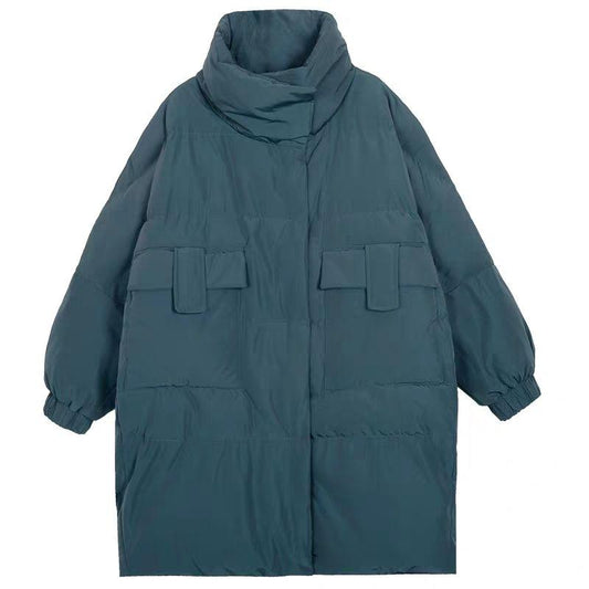 Cotton Clothes Women's Winter Mid-length Loose and Thick Student Cotton-padded Clothes Bread Coat Jacket Ins Tide