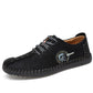 Genuine Leather Handmade Shoes Low-top Soft Bottom Peas Shoes Large Size Men's Shoes Father Shoes
