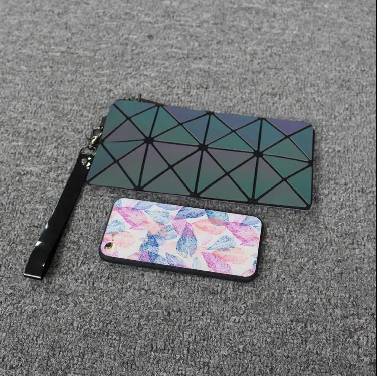 Luminous Women Clutches Bag Portable Large Capacity Wallets with Coin Pocket Zipper Purse