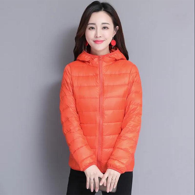 Women's Short Coat Loose Winter Cotton Jacket Plus Size Outwear Hooded Cotton Padded Jacket Pure Color