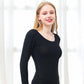 Thermal Underwear Ladies Suit Plus Velvet Thickening Large Size Bottoming Shirt Autumn Clothes Winter Season Tight