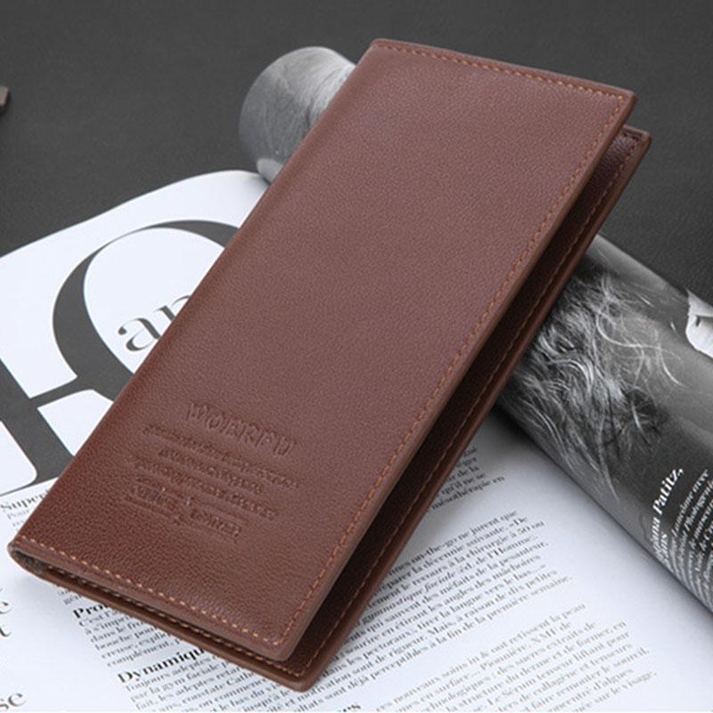 Fashion Long Wallet Men Anti-theft Waterproof Multi-function Leather Card Package Clutch Coin Purse