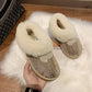 Snow Boots Women's Fur One Low Cut Plus Velvet Thickened Non-slip Wool Cotton Boots Winter Warm Cotton Shoes
