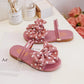 Girl's Slippers In Summer Soft Sole Outdoor Slipper Non Slip Bow Decoration Casual Light Dual Purpose Slippers