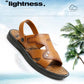 Sandals Men's Beach Shoes Non-slip Wear-resistant Summer Outer Wear Men's Sandals Casual Middle-aged Flat Sandals Simple and Comfortable