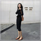 Autumn and Winter Long Sweater Dress Over-the-knee Bottoming Knitted Jacket Slim Female Top