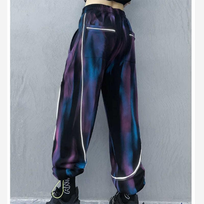 Sports Pants Women's Fashion Personality Loose Thin Sweatpants Tie-dye Gradient Harem Pants Casual Pants