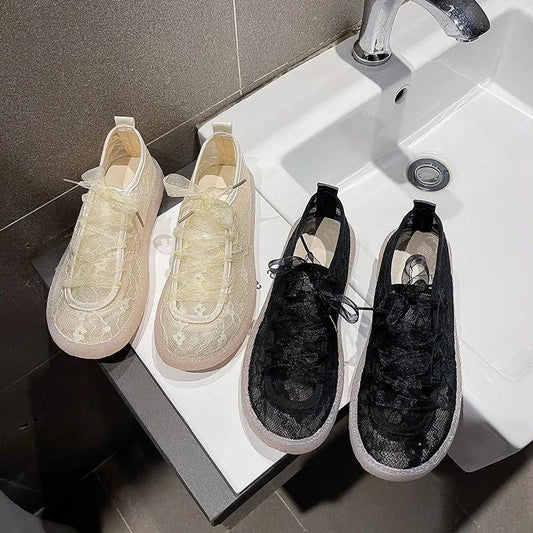 Breathable Hollow Fairy Wind Fisherman Shoes Jelly Sole Single Shoes Female Summer Roman Shoes Student Flat Net Shoes