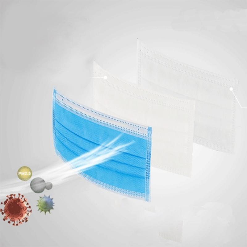 60-piece disposable ear-hanging respirator three-layer filter dustproof / waterproof safety