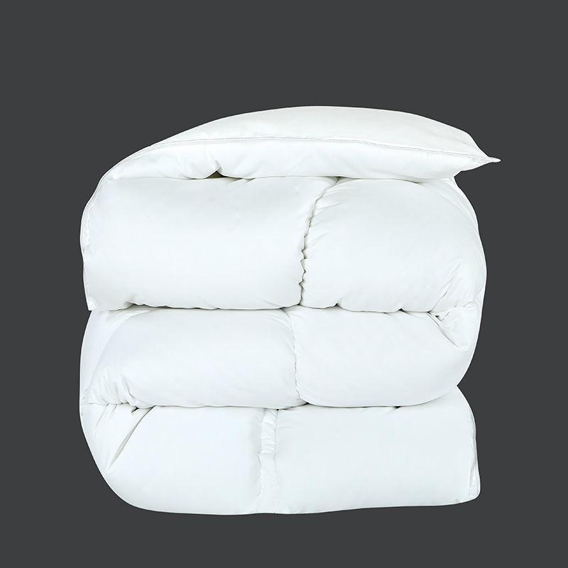 White Goose Down Quilt Pure Color Soft Four Seasons Quilt Large Antibacterial Quilt