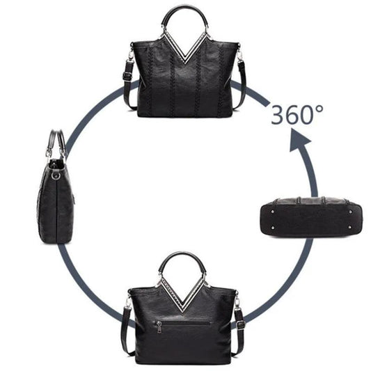 Leather Korean Fashion Trend Ladies Handbag Casual Simple Shoulder Satchel