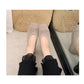 Fangtou Granny Shoes Women's New Soft Soled Hollow Out Casual Shoes Flat Sole Single Shoes