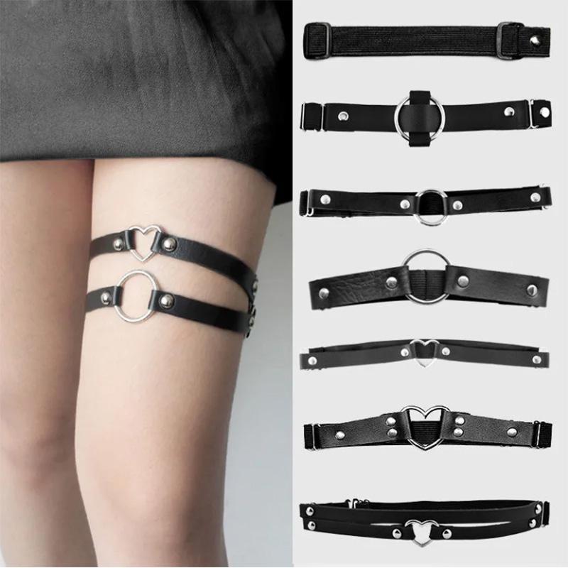 Leg Ring Punk Sexy Loli Thigh Ring Legs with Dark Shorts Leg Ring Jewelry