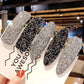4PCS Cute Hairpin Bangs Clip Side Clip Headdress Bb Clip Shiny Hairpin Full Drill Word Clip Hair Top Clip Student Hairpin
