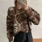 Autumn  Winter Korean Style Loose Thick Knit Sweater Irregular Pullover Short Long Sleeve Sweater Top Women