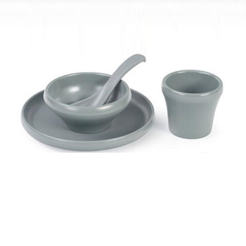 Chinese Style Restaurant Hotel Melamine Two-color Set of Four-piece Creative Anti-fall Imitation Porcelain Tableware
