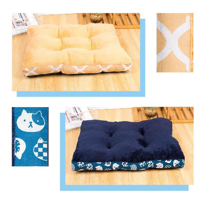 Pet Dog Woven Pad Cat Mi Autumn and Winter Thickened Mat Medium Small Dog Sleeping with Sofa Bed Sleeping Pad