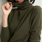 Turtleneck Slim Bottoming Sweater Long Sleeved Autumn Winter Solid Color Sweater Women