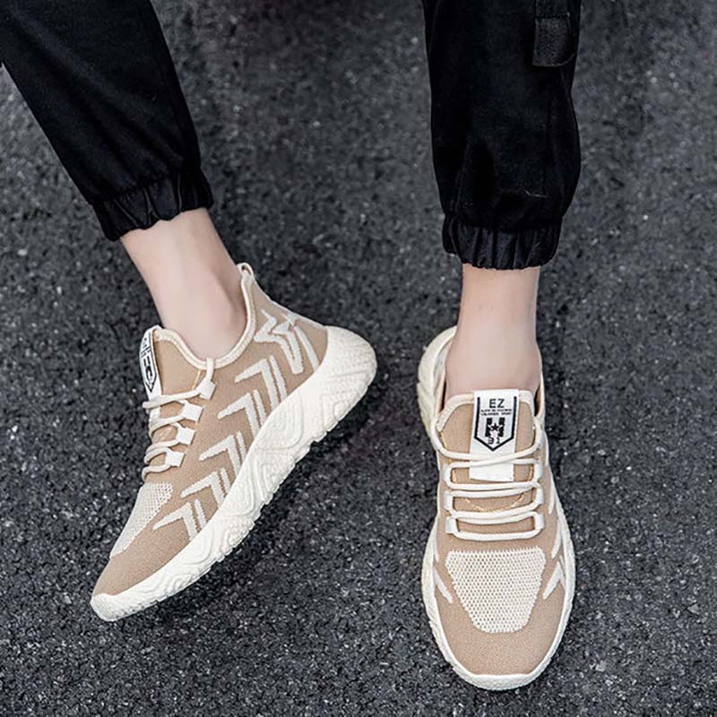 Thicken Increased Couple Shoes Korean Version of The Trend of Low-top Casual Shoes Mesh Breathable Deodorant Wild Non-slip Comfortable Shoes Men