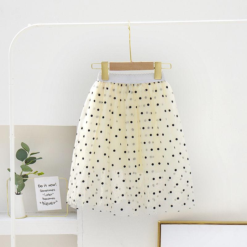 Baby Girls Princess Mesh Skirts Summer Kids Heart Print Clothing Children Sweet Party Costumes 3-7Y