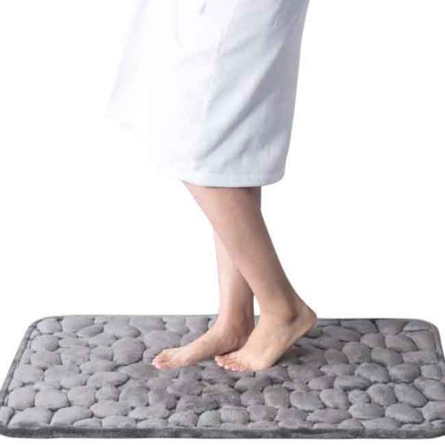 Thickened Pebble Floor Mat Washbasin Toilet Non-slip Mat Bathroom Absorbent Floor Mat Entrance Door Mat Massage Foot Pad