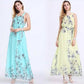 Bohemia Women Floral Spaghetti Strap Dress Long Maxi Dress Beach Party Dress