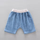 Children's Summer Wear Two Piece Set of Boys' and Girls' Korean Plaid Collar Short Sleeve Shirt and Shorts