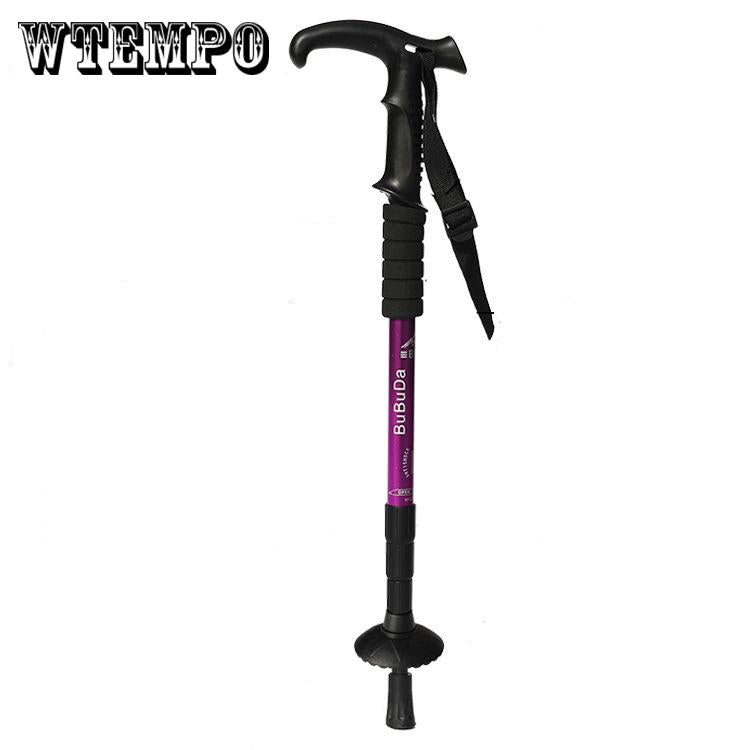 WTEMPO Trekking pole adjustable folding walking hiking trekking pole walking stick