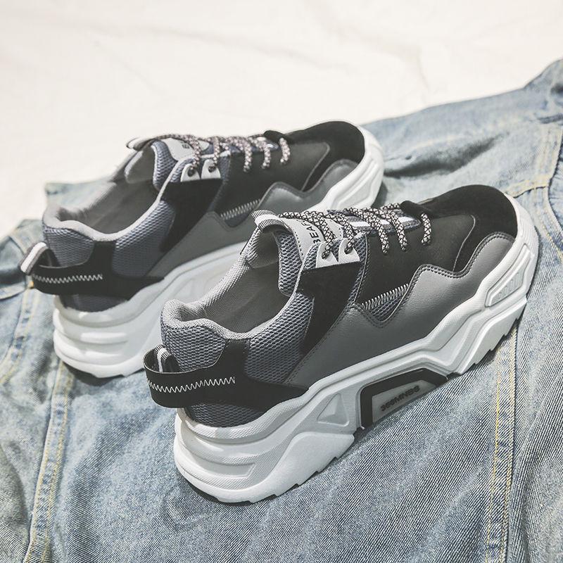 Men's shoes spring sports shoes Korean wild shoes men's board shoes casual Breathable wild dad shoes