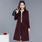 Autumn Winter Coat Jacket  Women Overcoat Wool Coat Long Green Slim Blend Clothes Outerwear