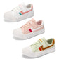 White Shoes Children's Sports Shoes Children Color Shoelace Board Shoes Korean Version Boys and Girls Casual Shoes